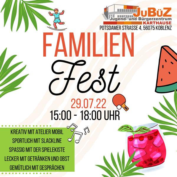 JuBüZ-Familienfest am 29. Juli