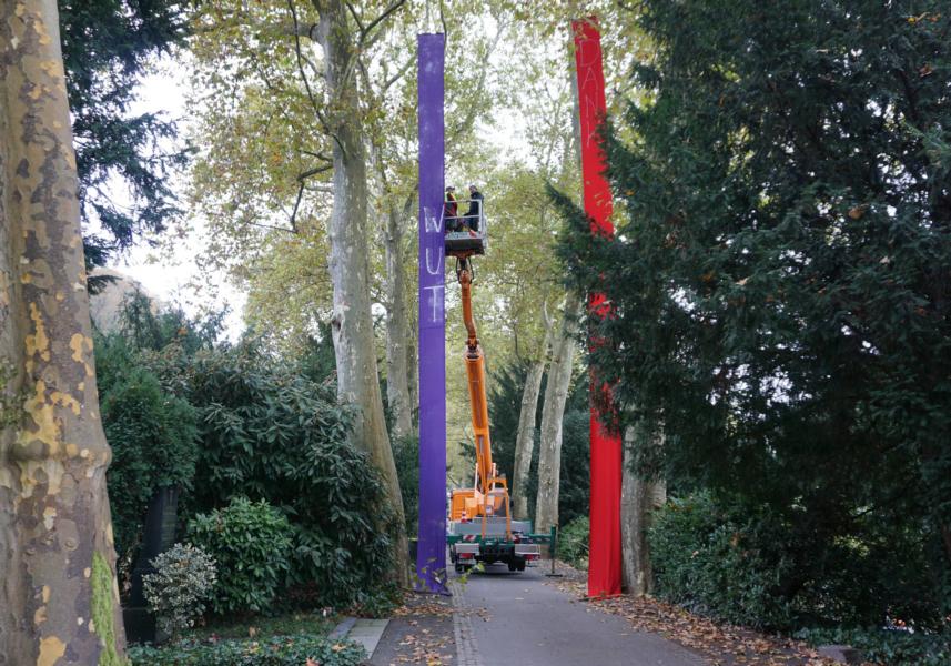 Platanenallee des Hauptfriedhofs wird zum Ausstellungsort