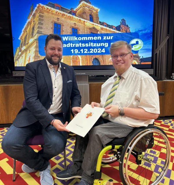 Dennis Bloem ist Lahnsteins Ansprechpartner in der Behindertenvertretung