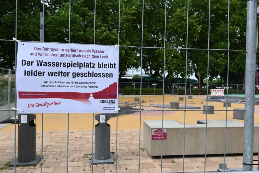 Wasserspielplatz bleibt in dieser Saison geschlossen
