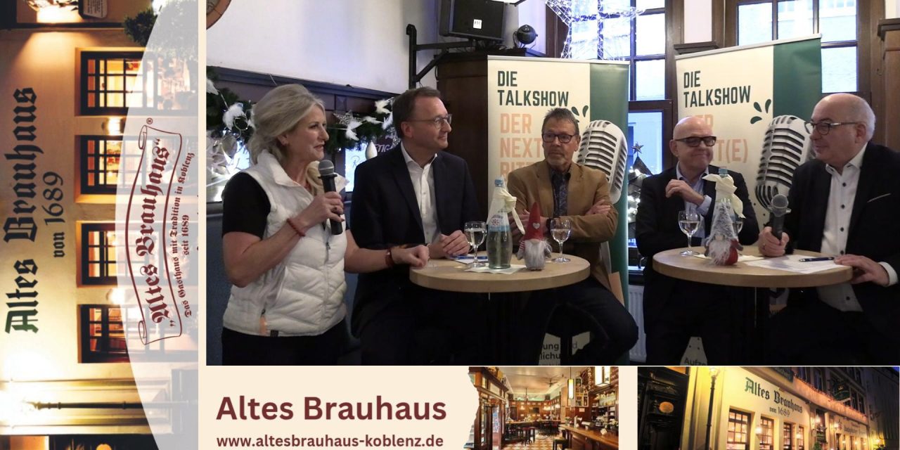 Letzte Frühstücks-Talkshow 2025 im Alten Brauhaus Koblenz