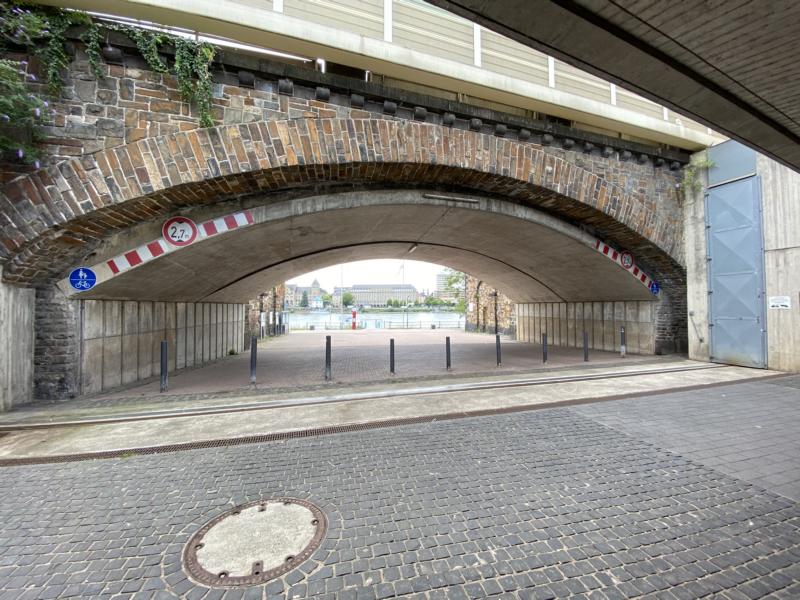 Wartung der Hochwasserschutztore in Ehrenbreitstein