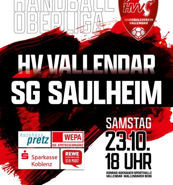 HV Vallendar – HV Vallendar verliert nach starkem Fight knapp in Offenbach – Am Samstag kommt die SG Saulheim auf den Mallendarer Berg