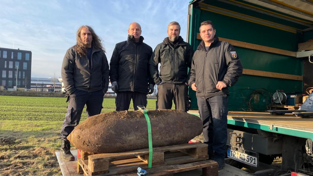 Bombe im Bubenheimer Bann erfolgreich entschärft