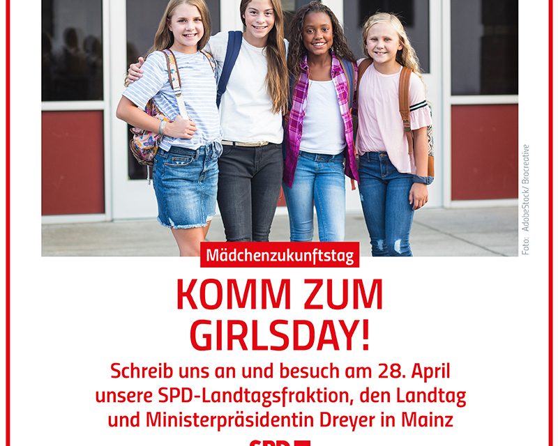 Ministerpräsidentin treffen und im Plenarsaal sitzen: SPD-Abgeordnete Anna Köbberling lädt Mädchen zum Girls Day nach Mainz ein