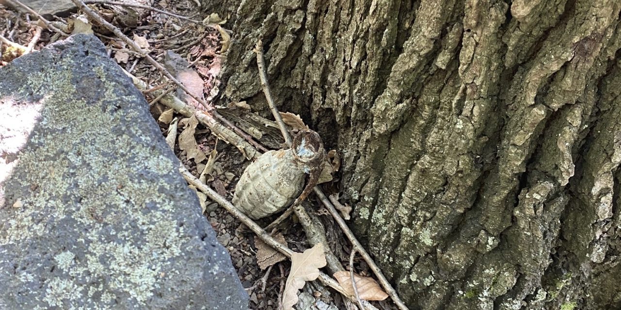 Fund einer Handgranate