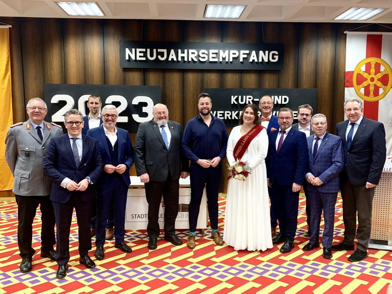 Feierlicher Empfang des neuen Jahres 2023 Stadt Lahnstein und KVL begrüßten Gäste aus Politik, Verwaltung, Wirtschaft und Kultur