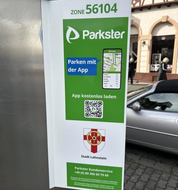 Ab sofort in Lahnstein: parken per Handy