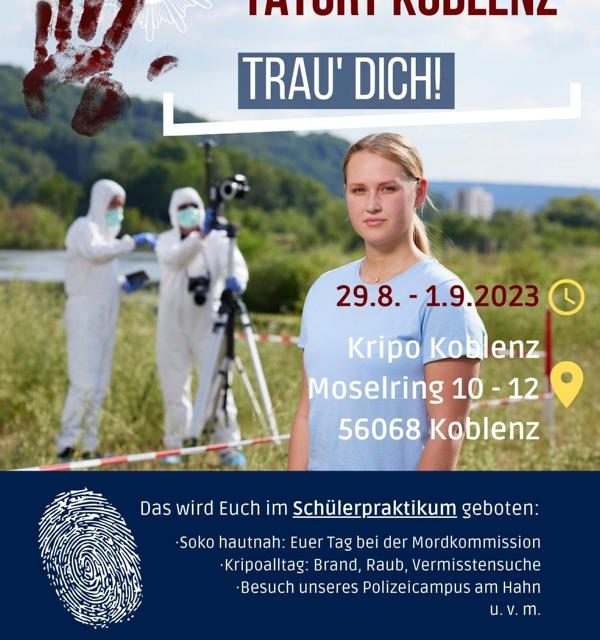 Schnupperpraktikum bei der Kripo in Koblenz