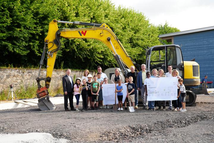 Warten hat sich gelohnt: Neue Halle für Kids der Marienschule im Bau