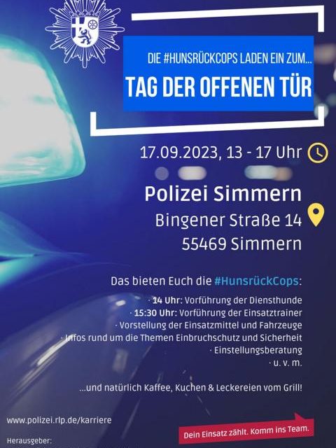 Tag der offenen Tür bei den #HunsrückCops