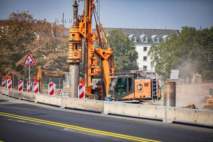 Baustellenführung über die Pfaffendorfer Brücke am 13. Oktober 2023