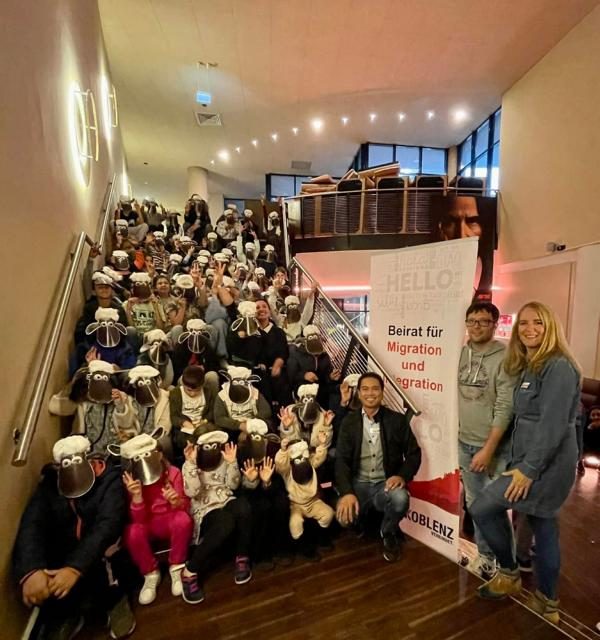 Shaun das Schaf im Ferienkino für geflüchtete Kinder aus Gemeinschaftsunterkünften