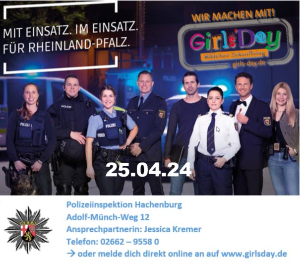 Girls’Day bei der Polizei Hachenburg