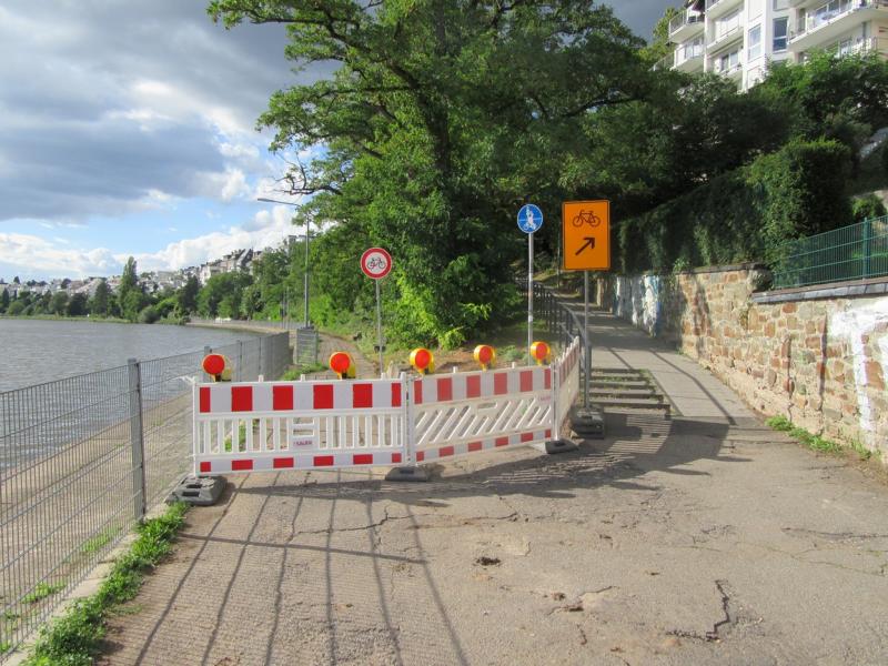 Ausbau des Leinpfads in Metternich geht voran