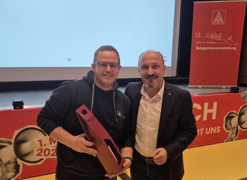 Mario Samfaß: Neu im Ortsvorstand der IG Metall Koblenz