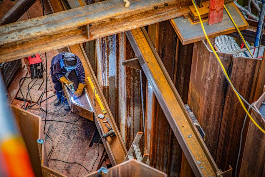 Grundarbeitszeiten auf der Baustelle Pfaffendorfer Brücke verlängert