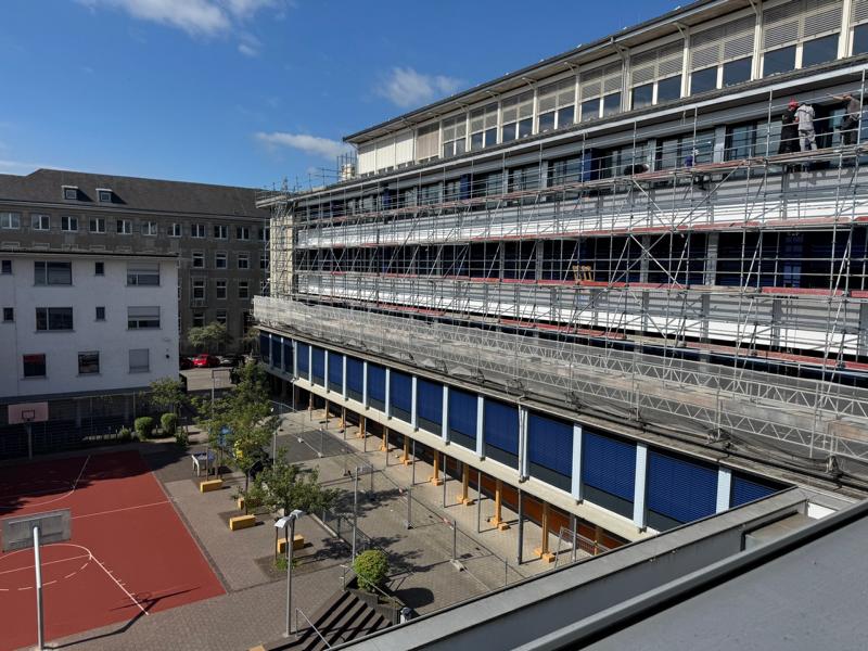 Bauarbeiten am Max-von-Laue Gymnasium schreiten voran