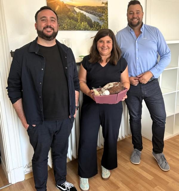 Oberbürgermeister Siefert begrüßt Romantischer Rhein Tourismus GmbH am neuen Standort in Lahnstein