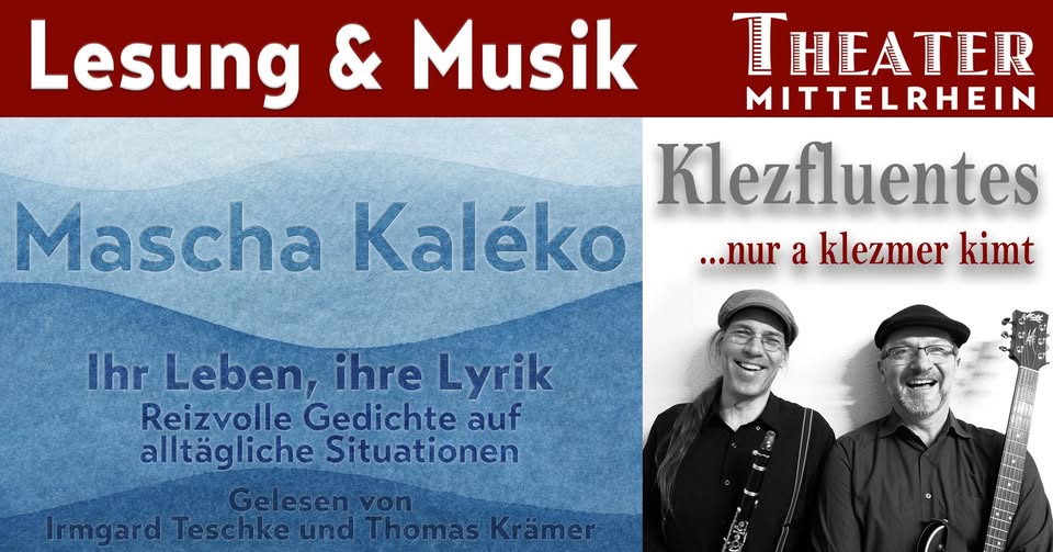 Lesung & Musik: Masche Kaléko und Klezfluentes
