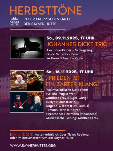 „Herbsttöne“ in der Sayner Hütte