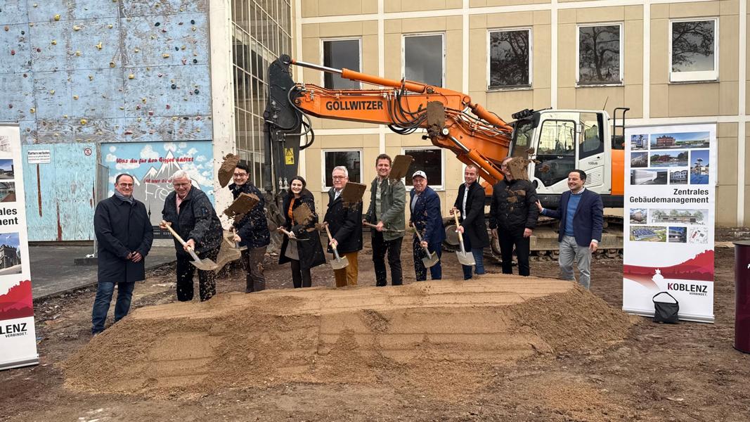 Spatenstich für den Erweiterungsbau der Clemens-Brentano-/Overberg Realschule plus