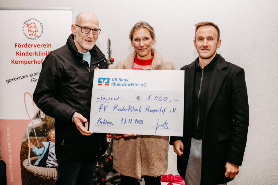 VR Bank RheinAhrEifel eG unterstützt Frühchen und Neugeborene in der Kinderklinik Kemperhof