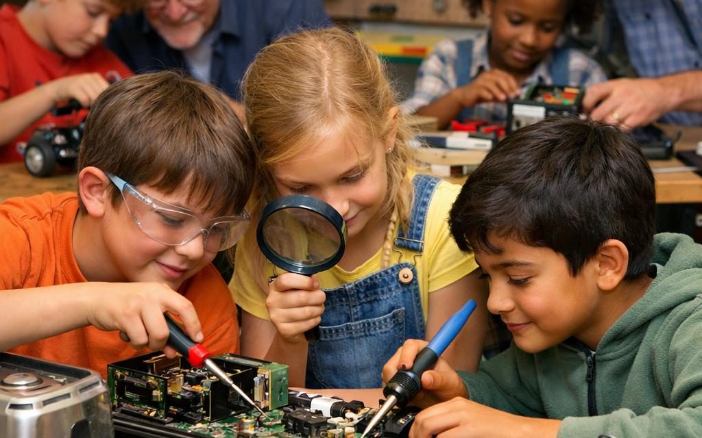 Repair-Café-Workshop lädt Kinder und Jugendliche zum Tüfteln ein