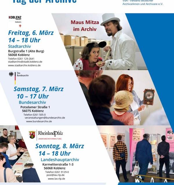 Tag der Archive und Stationentheater „Maus Mitza im Archiv“ im Stadtarchiv Koblenz
