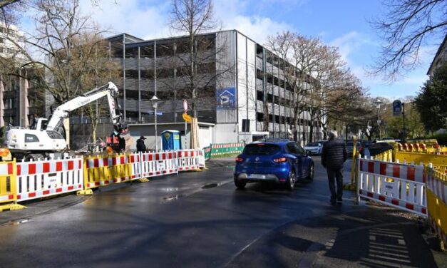 Vollsperrung an der Kreuzung Südallee/Ludwigstraße wegen Bauarbeiten