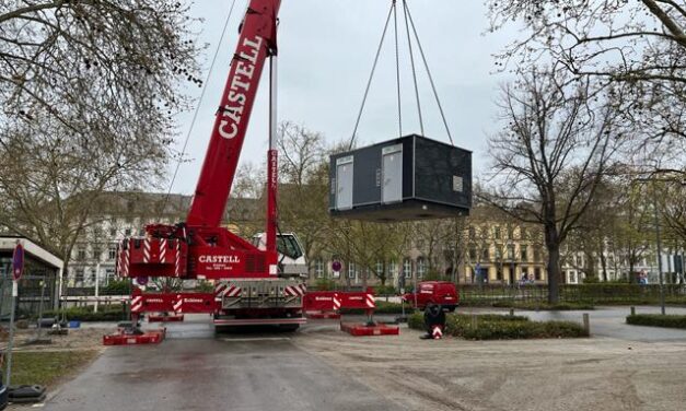 Am Koblenzer Schloss entsteht eine neue WC-Anlage