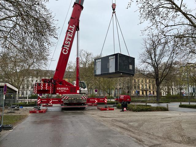 Am Koblenzer Schloss entsteht eine neue WC-Anlage