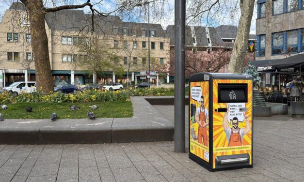 Testlauf für Papierkörbe mit Verdichtungsfunktion – Kommunaler Servicebetrieb testet Abfallkörbe mit größerer Kapazität