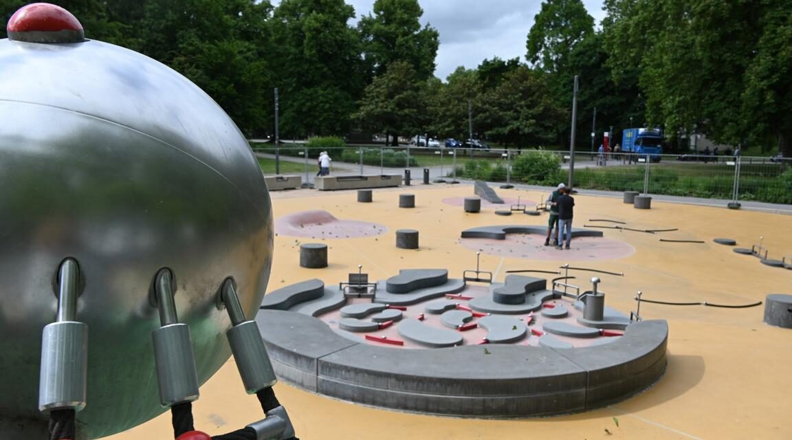 Technischer Defekt am Wasserspielplatz