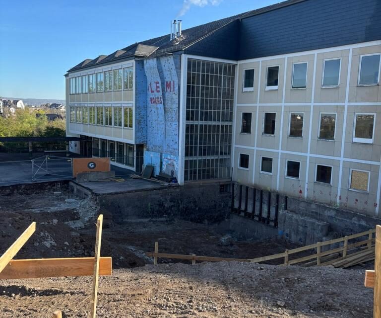 Bauarbeiten an der Clemens-Brentano-/Overberg Realschule plus verlaufen planmäßig