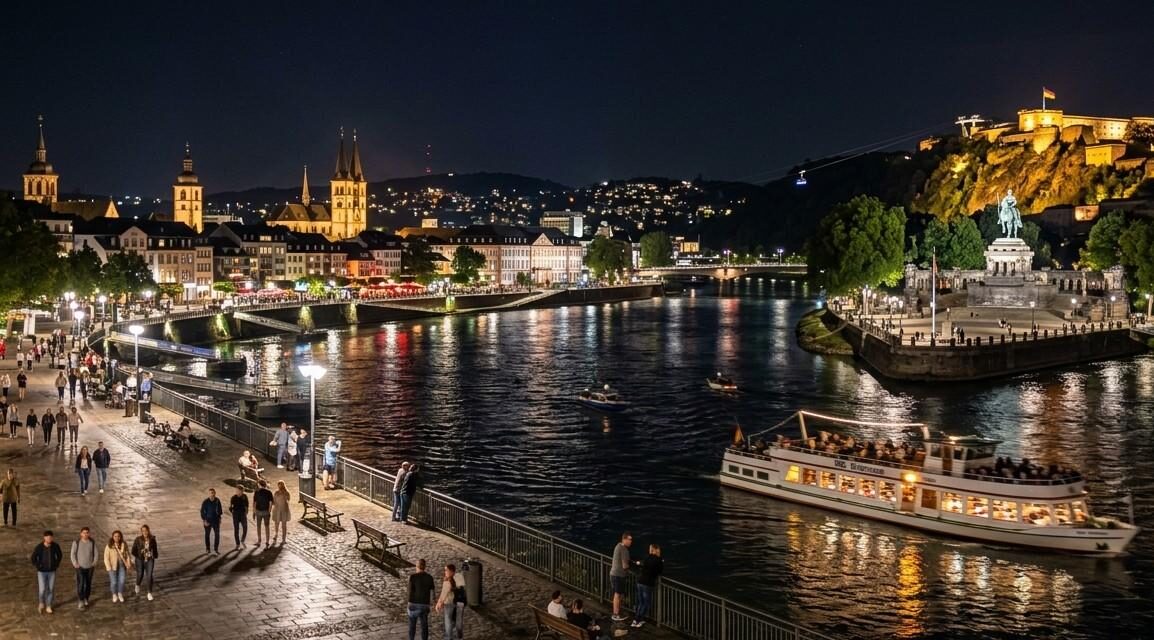 Koblenz bei Nacht erleben