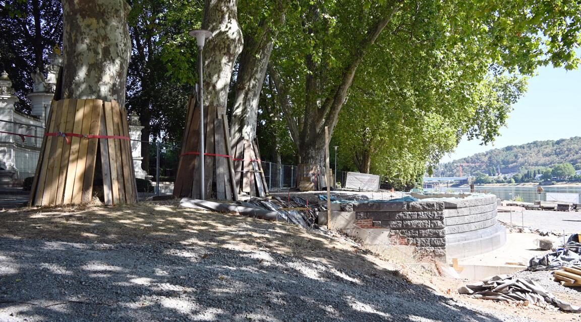 Balkon am Augusta-Denkmal soll Ende September wieder begehbar sein